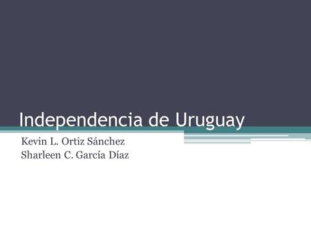 Independencia de Uruguay