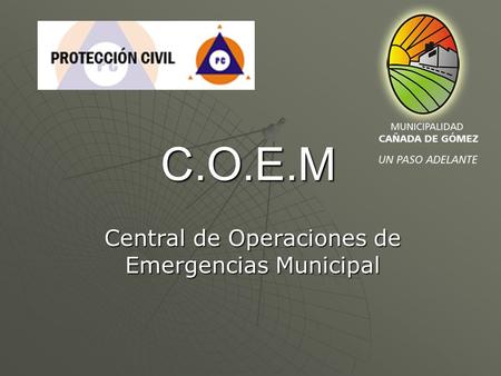 Central de Operaciones de Emergencias Municipal