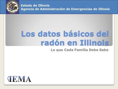Los datos básicos del radón en Illinois