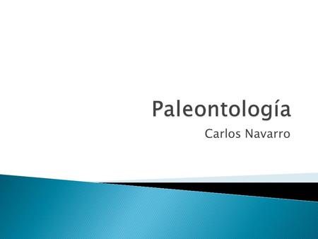 Paleontología Carlos Navarro.