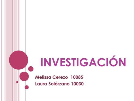 Melissa Cerezo Laura Solórzano 10030
