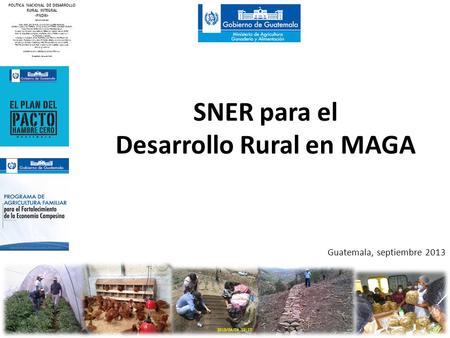 SNER para el Desarrollo Rural en MAGA