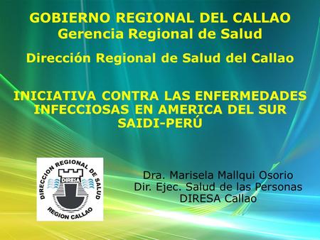 GOBIERNO REGIONAL DEL CALLAO Gerencia Regional de Salud