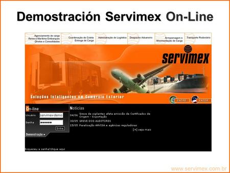 Demostración Servimex On-Line