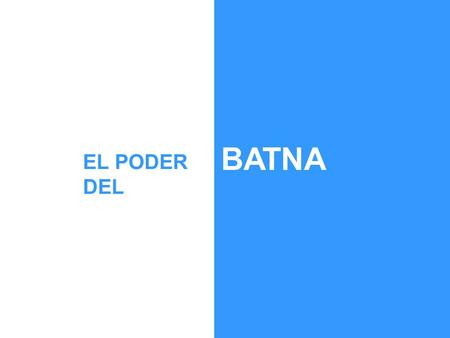BATNA EL PODER DEL.