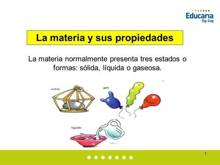 La materia y sus propiedades