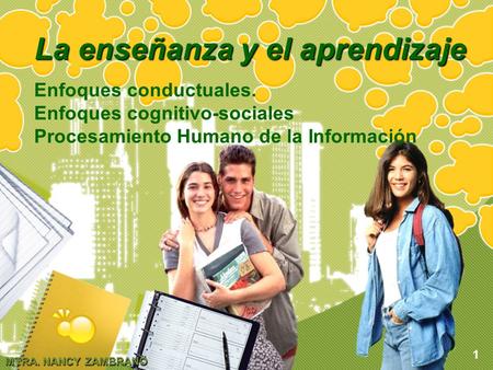 La enseñanza y el aprendizaje