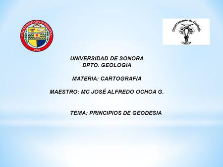 MAESTRO: MC JOSÉ ALFREDO OCHOA G.
