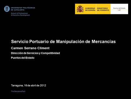 Servicio Portuario de Manipulación de Mercancías