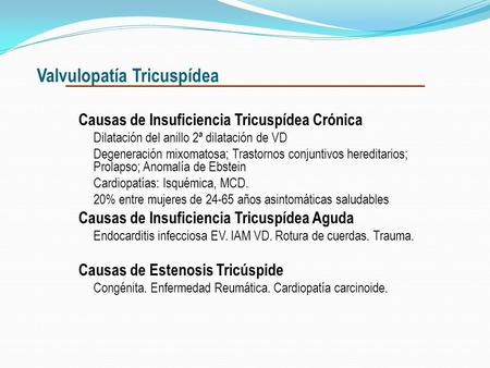 Valvulopatía Tricuspídea