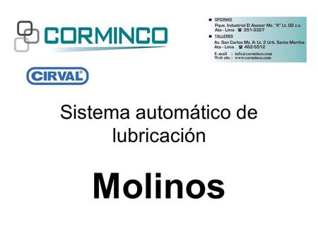 Sistema automático de lubricación