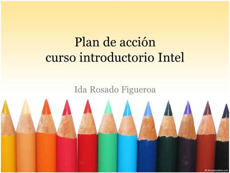 Plan de acción curso introductorio Intel