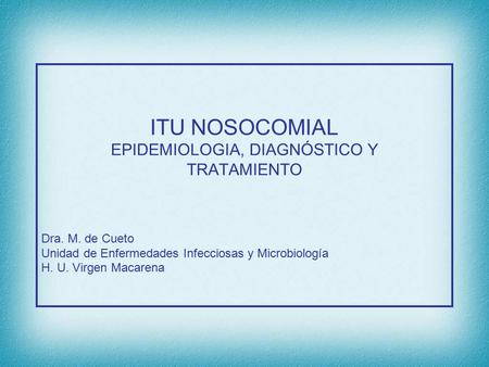 EPIDEMIOLOGIA, DIAGNÓSTICO Y