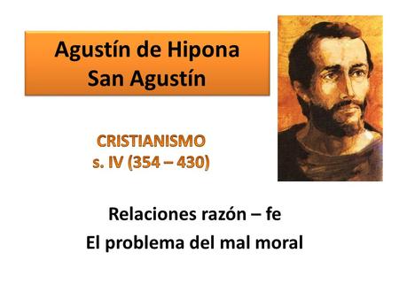 Agustín de Hipona San Agustín