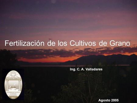 Fertilización de los Cultivos de Grano