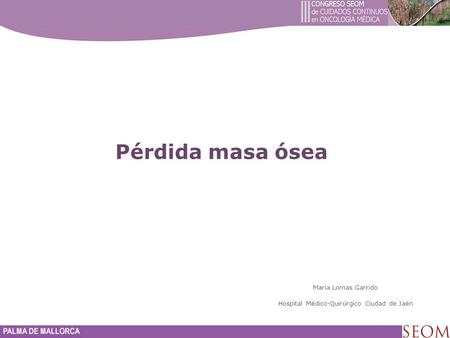 Maria Lomas Garrido Hospital Médico-Quirúrgico Ciudad de Jaén