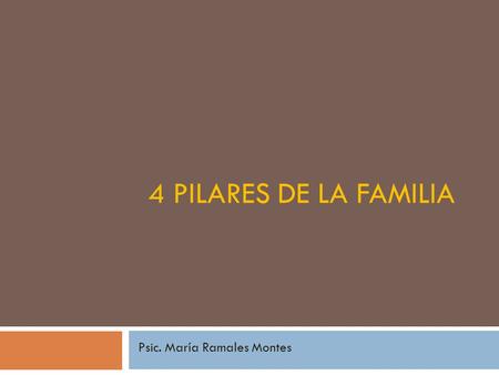 Psic. María Ramales Montes