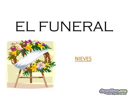 EL FUNERAL NIEVES. Un hombre estaba paseando, cuando vio un funeral muy inusual que se dirigía al Cementerio cercano. Un gran ataúd negro era seguido.