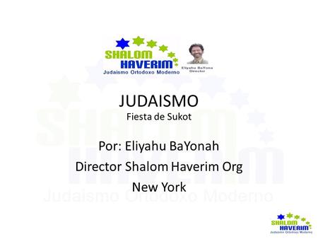 Director Shalom Haverim Org