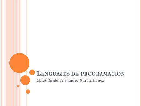 Lenguajes de programación