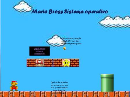 Mario Bross Sistema operativo