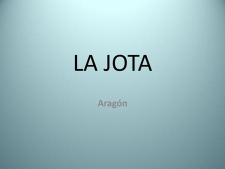 LA JOTA Aragón.