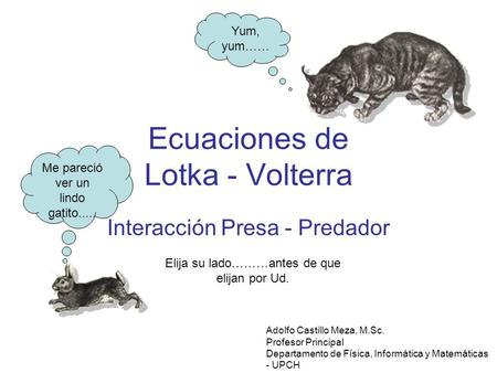 Ecuaciones de Lotka - Volterra
