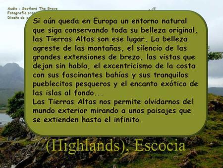 Relato de un viaje: Las Tierras Altas (Highlands), Escocia