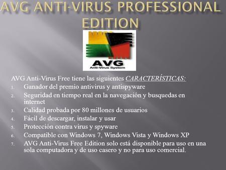 AVG Anti-Virus Professional Edition