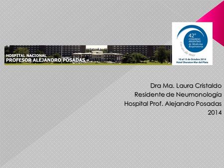 Dra Ma. Laura Cristaldo Residente de Neumonología