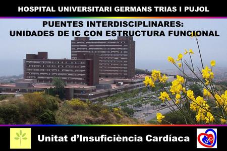 Unitat d’Insuficiència Cardíaca HOSPITAL UNIVERSITARI GERMANS TRIAS I PUJOL PUENTES INTERDISCIPLINARES: UNIDADES DE IC CON ESTRUCTURA FUNCIONAL.