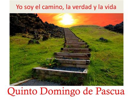 Quinto Domingo de Pascua. En el nombre del Padre, y del Hijo, y del Espíritu Santo. Amén. La gracia de nuestro Señor Jesucristo,el amor del Padre y la.