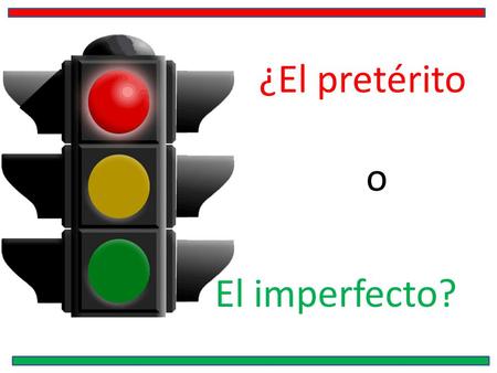 ¿El pretérito o El imperfecto?.
