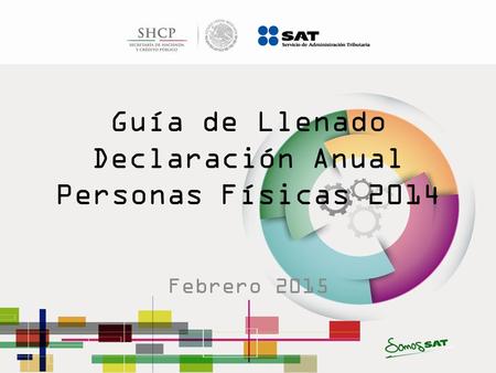 Guía de Llenado Declaración Anual Personas Físicas 2014 Febrero 2015.