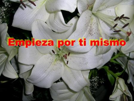 Empieza por ti mismo Empieza por ti mismo Las siguientes palabras están inscritas en la tumba de un Obispo (1.100 d. C.) en la cripta de la Abadía de.