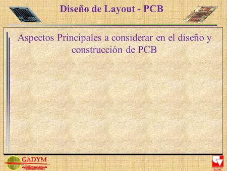 Aspectos Principales a considerar en el diseño y construcción de PCB