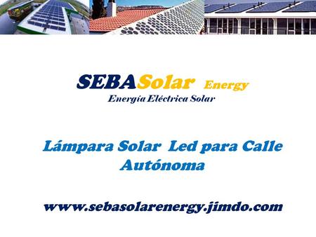 SEBASolar Energy Energía Eléctrica Solar