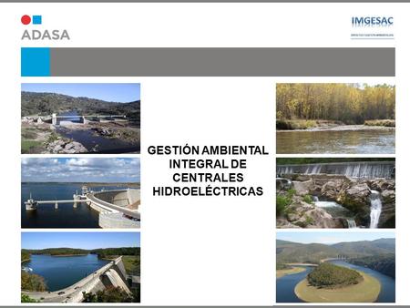 GESTIÓN AMBIENTAL INTEGRAL DE CENTRALES HIDROELÉCTRICAS