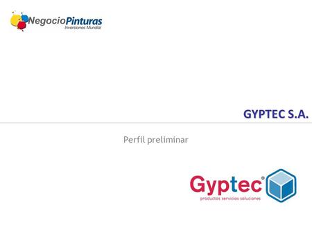 GYPTEC S.A. Perfil preliminar.