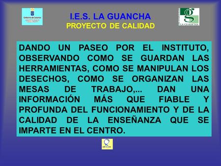 I.E.S. LA GUANCHA PROYECTO DE CALIDAD