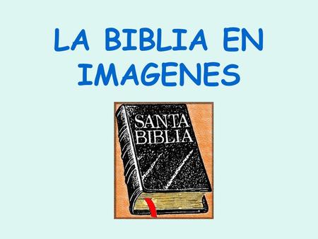 LA BIBLIA EN IMAGENES.