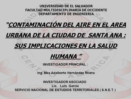 UNIVERSIDAD DE EL SALVADOR