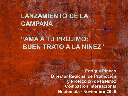 LANZAMIENTO DE LA CAMPANA