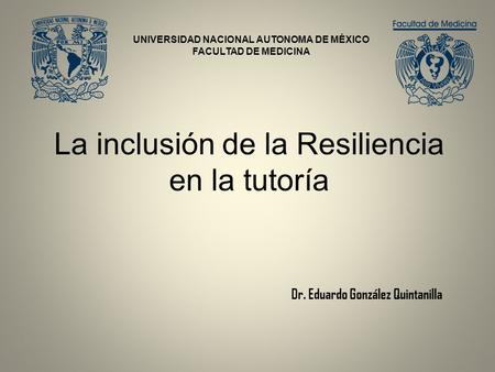 La inclusión de la Resiliencia en la tutoría