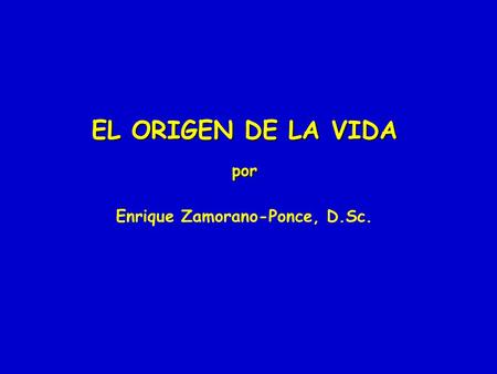 Enrique Zamorano-Ponce, D.Sc.