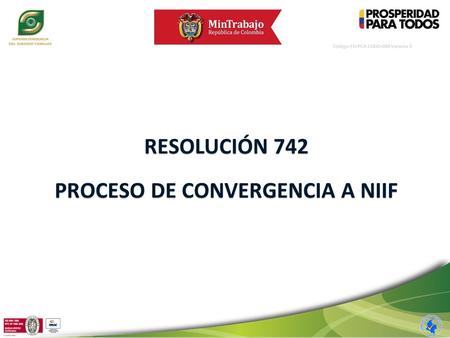 PROCESO DE CONVERGENCIA A NIIF