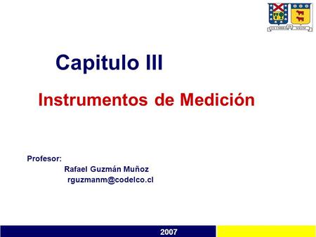 Instrumentos de Medición