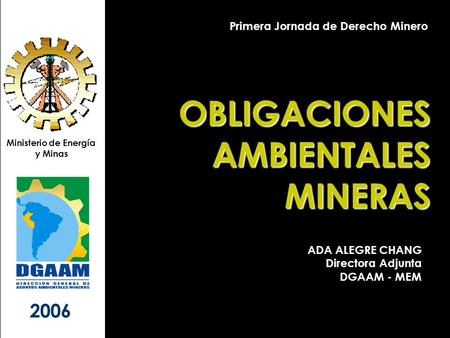 OBLIGACIONES AMBIENTALES MINERAS