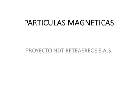PARTICULAS MAGNETICAS