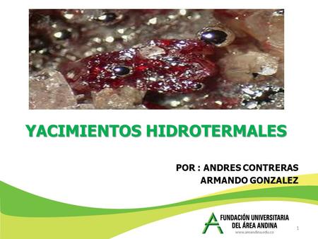 YACIMIENTOS HIDROTERMALES